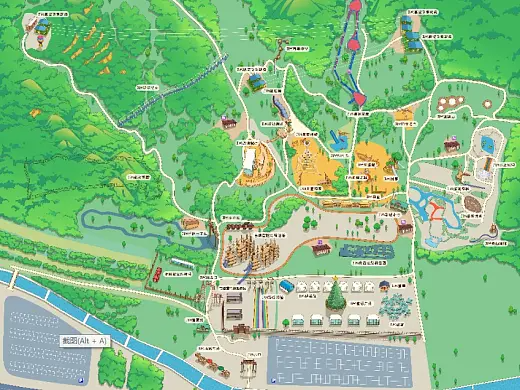 沙依巴克景区手绘地图在紧急疏散与救援中的重要作用 ？